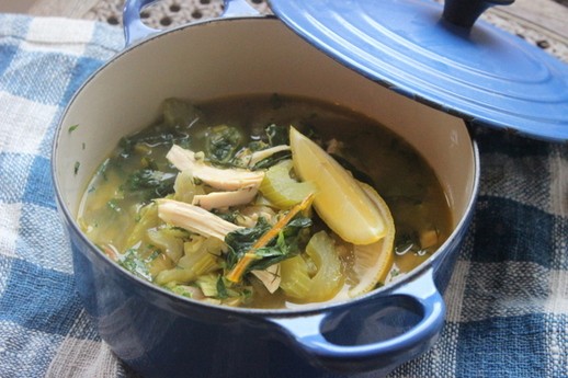 Make-ahead detox turkey soup