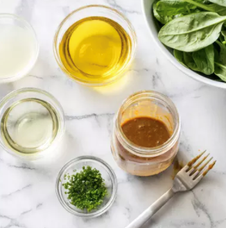 Make-ahead lemon-garlic-chive vinaigrette