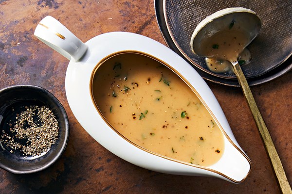 Make-ahead smoky Madeira gravy