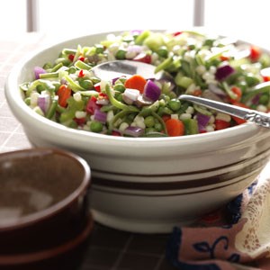 Make-ahead veggie salad