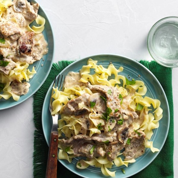 Makeover beef Stroganoff
