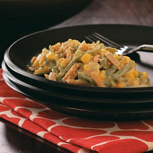 Makeover fancy bean casserole 
