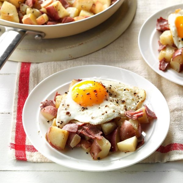 Makeover hash & eggs
