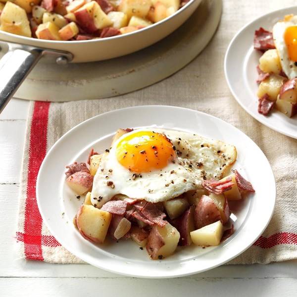 Makeover hash & eggs