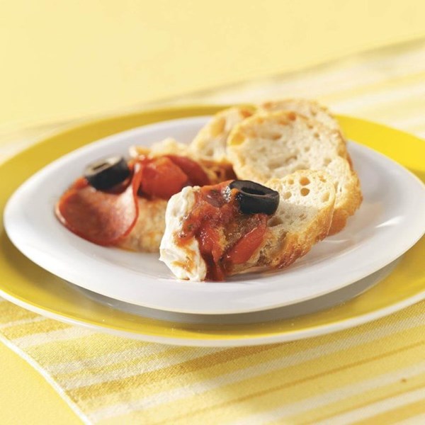 Makeover hot pizza dip
