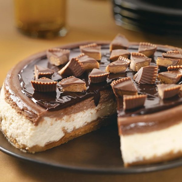 Makeover peanut butter cup cheesecake