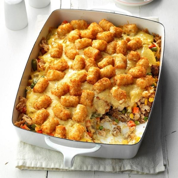 Makeover tater-topped casserole