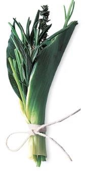 Making a bouquet garni