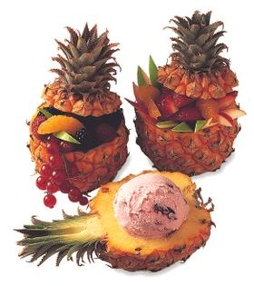 Making a pineapple shell container