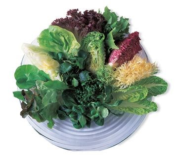 Making a tossed salad