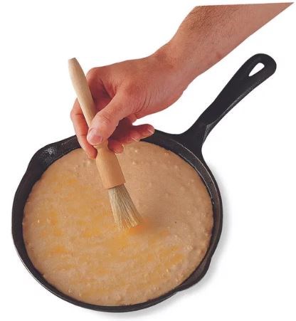 Making cornbread