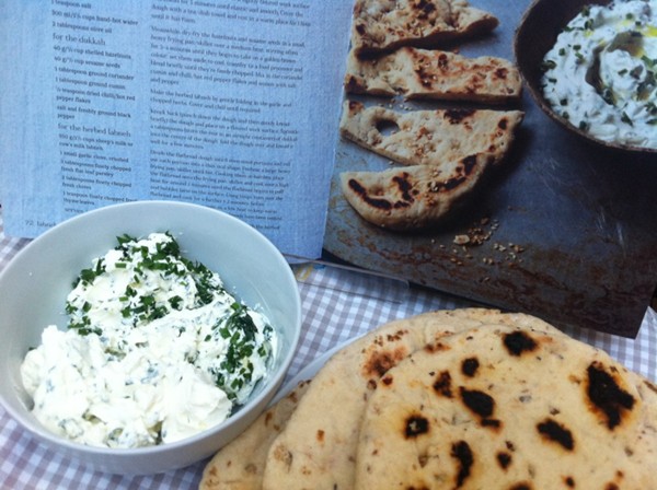 Making labneh