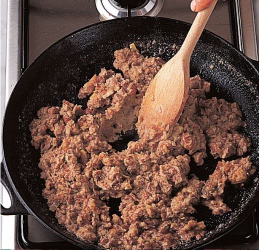 Making refried beans