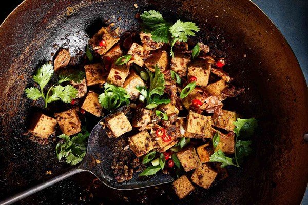 Mala stir-fried paneer