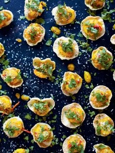 Malai jhingri poppadoms