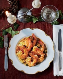 Malay curry of prawns