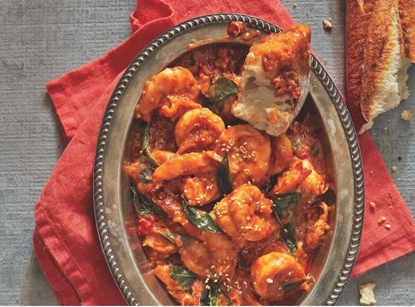 Malaysian chili prawns