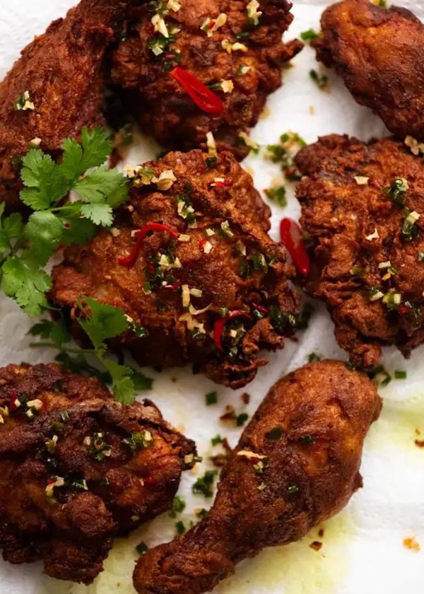 Malaysian fried chicken (Ayam goreng)