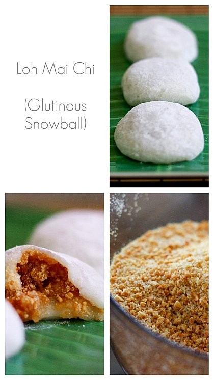 Malaysian glutinous peanut balls (Loh mai chi)