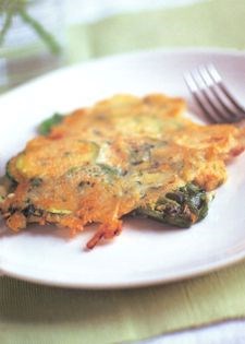 Malaysian-inspired vegetable pancakes