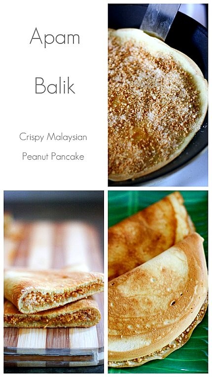 Malaysian peanut pancakes (Apam balik)
