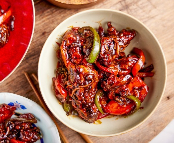 Malaysian twice-cooked turmeric chicken with lemon grass and sweet soy