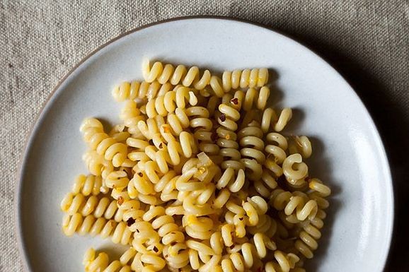 Malloreddus with anchovies, orange, and malvasia