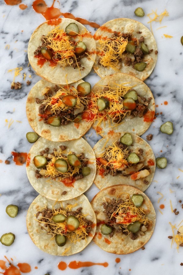 Malo’s beef and pickle tacos