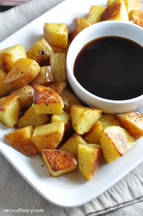 Malt vinegar roasted potatoes