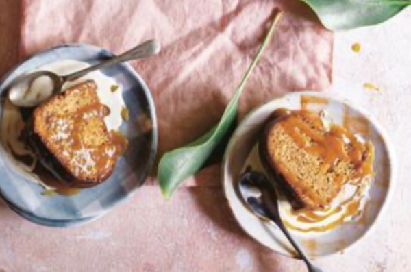 Malted banana cake