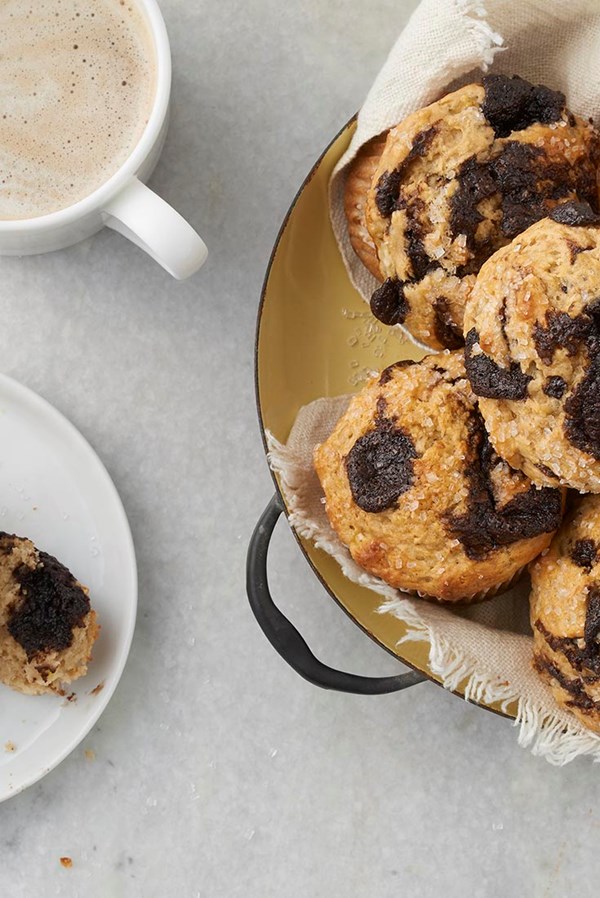 Malted banana muffins