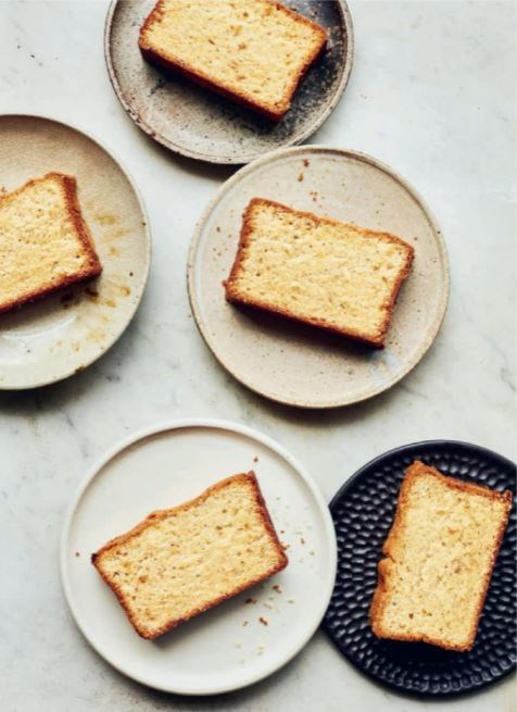 Malted brown butter pound cake