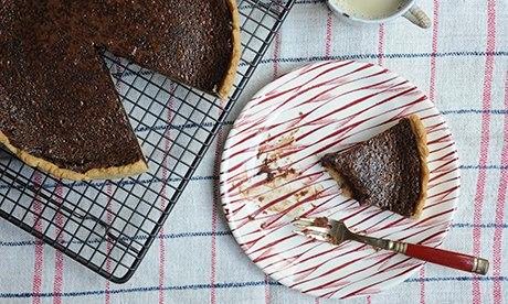 Malted chocolate tart