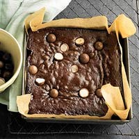 Malted milk ball cake