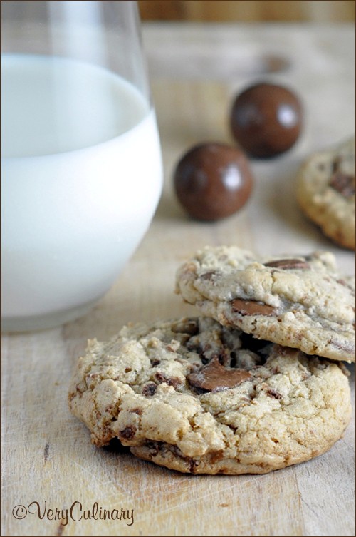 Malted milk ball cookies
