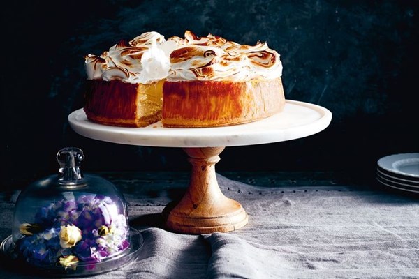 Malted milk cheesecake