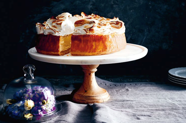 Malted milk cheesecake