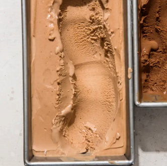 Malted milk chocolate ice cream