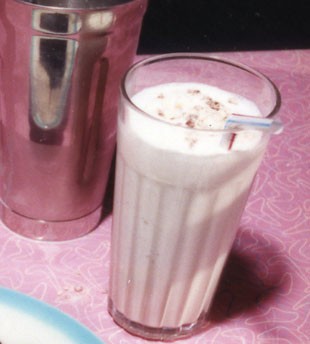 Malted vanilla milk shakes