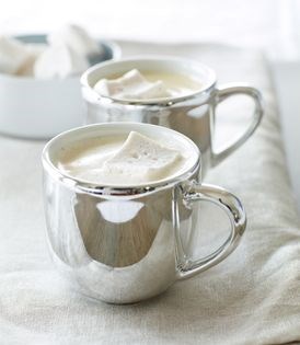 Malted white hot chocolate