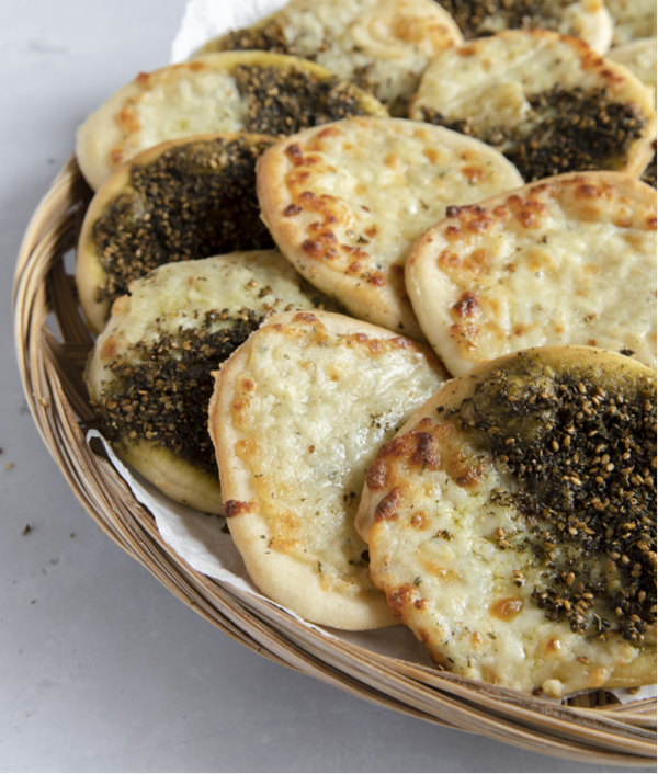 Mama's mini cheese and za'atar manakish