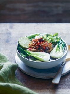 Man-flu soup with noodles, ginger, garlic, onions & lots of spice