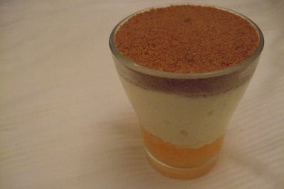 Mandarin & ginger cheesecake