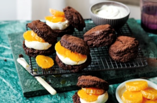 Mandarin and chocolate scones