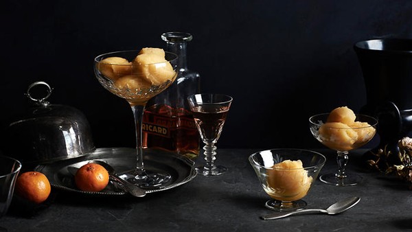 Mandarin and star anise sorbet