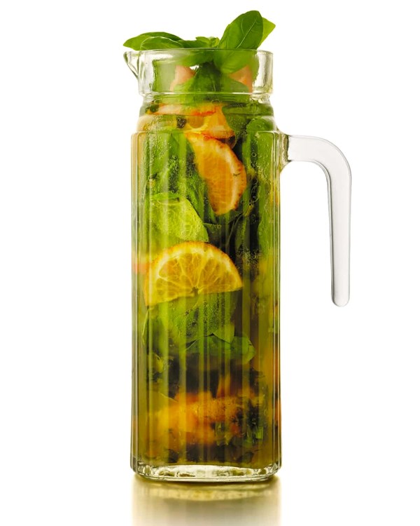 Mandarin-basil cooler
