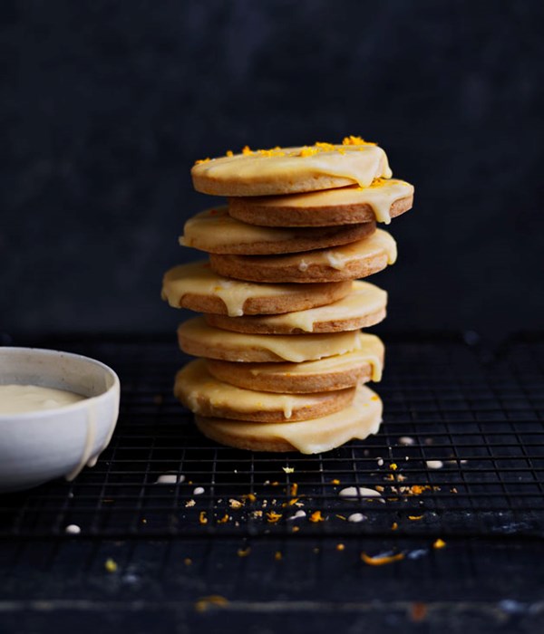 Mandarin glazed cookies