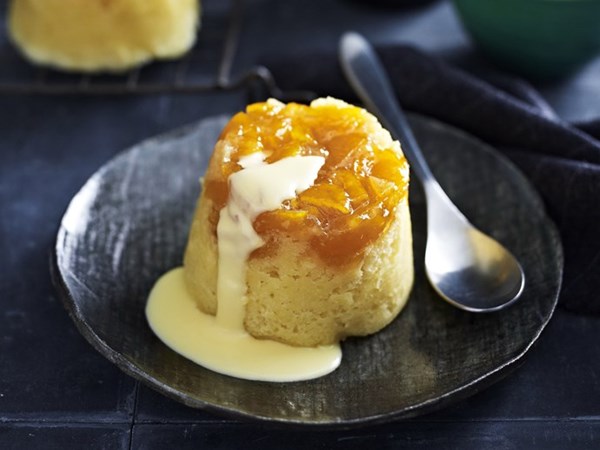 Mandarin jam puddings
