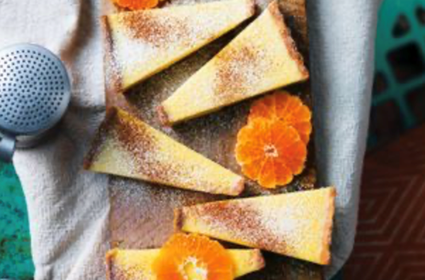 Mandarin milk tart (Melktert)