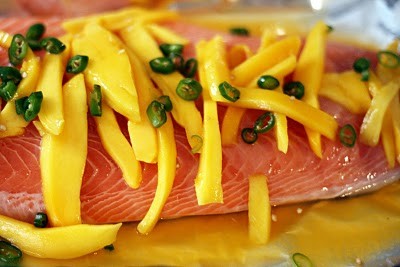 Mango & calamansi salmon